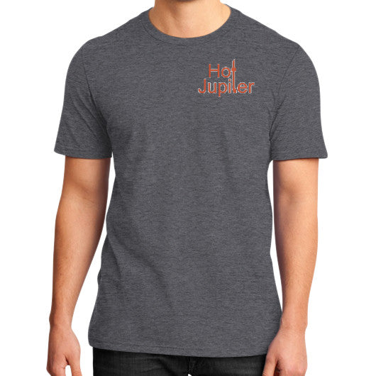 District T-Shirt (on man) Heather charcoal Green World Productions