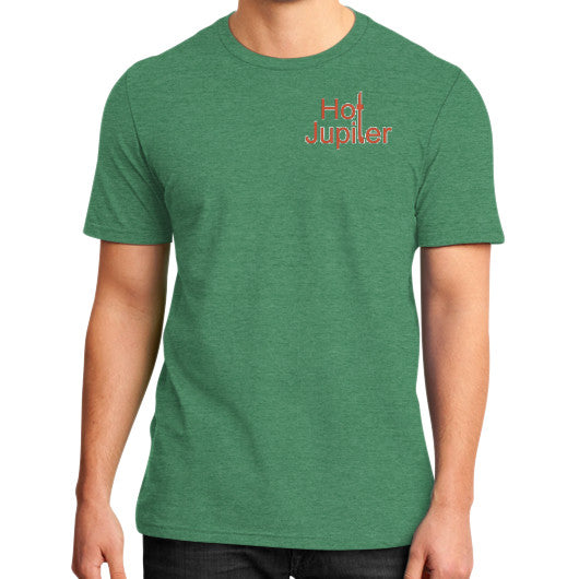 District T-Shirt (on man) Heather green Green World Productions