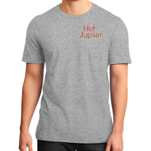 District T-Shirt (on man) Heather grey Green World Productions