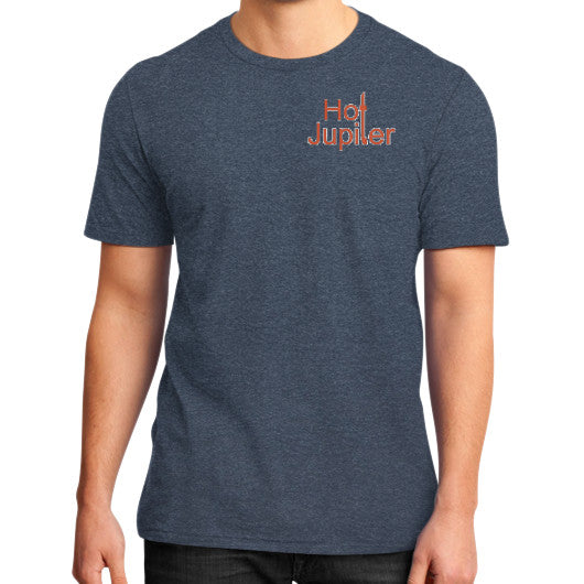 District T-Shirt (on man) Heather navy Green World Productions