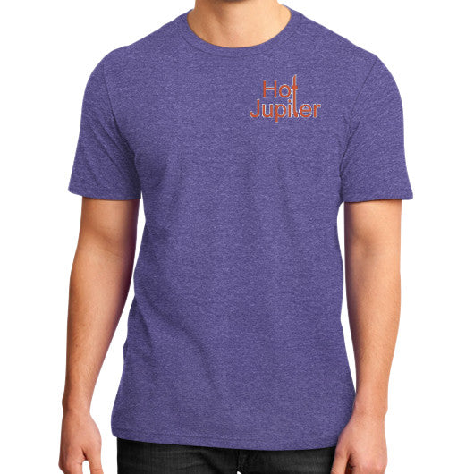 District T-Shirt (on man) Heather purple Green World Productions
