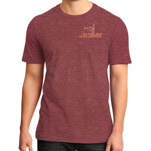 District T-Shirt (on man) Heather red Green World Productions