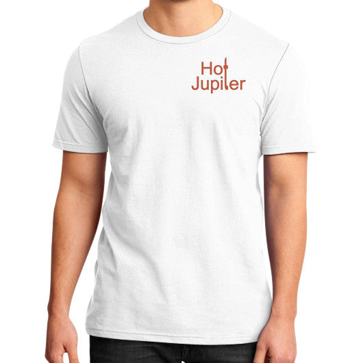 District T-Shirt (on man) White Green World Productions