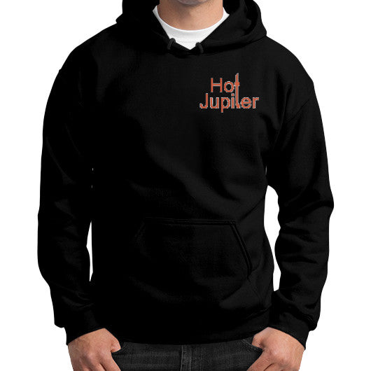 Gildan Hoodie (on man) Black Green World Productions