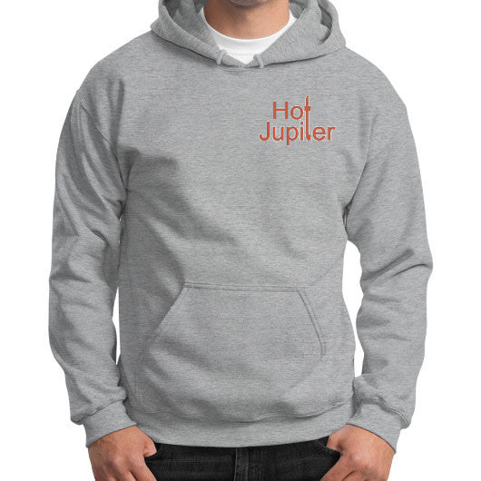 Gildan Hoodie (on man) Sport grey Green World Productions