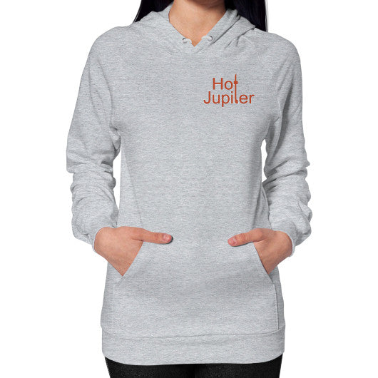 Hoodie (on woman) Heather grey Green World Productions