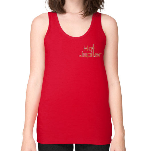 Unisex Fine Jersey Tank (on woman) Red Green World Productions