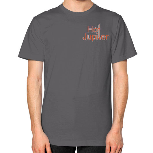 Unisex T-Shirt (on man) Asphalt Green World Productions