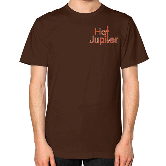 Unisex T-Shirt (on man) Brown Green World Productions
