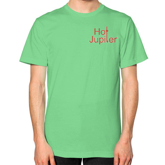 Unisex T-Shirt (on man) Grass Green World Productions