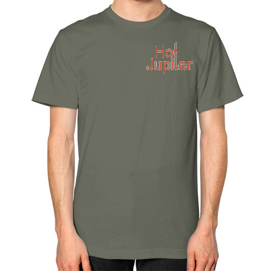 Unisex T-Shirt (on man) Lieutenant Green World Productions
