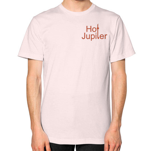 Unisex T-Shirt (on man) Light pink Green World Productions