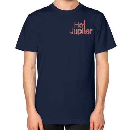 Unisex T-Shirt (on man) Navy Green World Productions