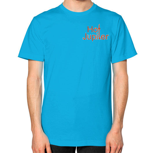 Unisex T-Shirt (on man) Teal Green World Productions