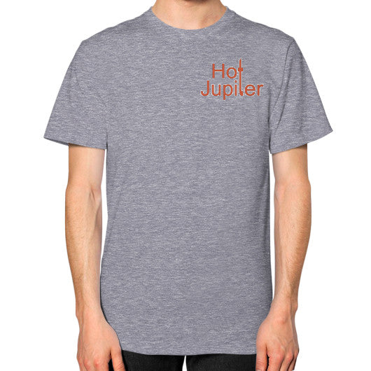 Unisex T-Shirt (on man) Tri-Blend Grey Green World Productions