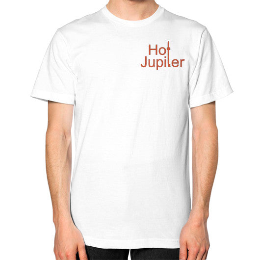 Unisex T-Shirt (on man) White Green World Productions