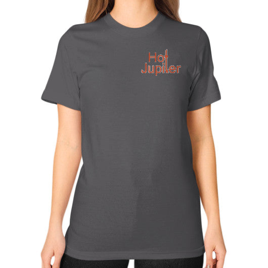 Unisex T-Shirt (on woman) Asphalt Green World Productions