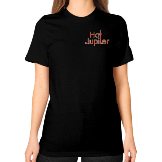 Unisex T-Shirt (on woman) Black Green World Productions