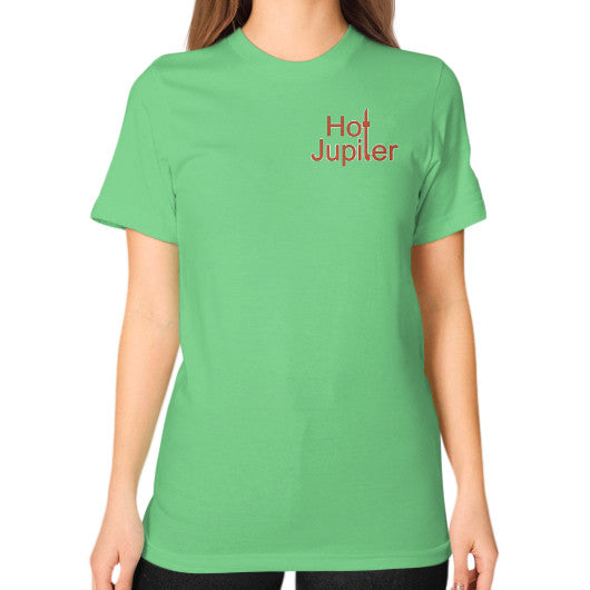 Unisex T-Shirt (on woman) Grass Green World Productions