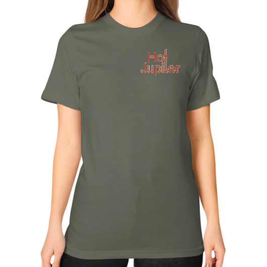 Unisex T-Shirt (on woman) Lieutenant Green World Productions