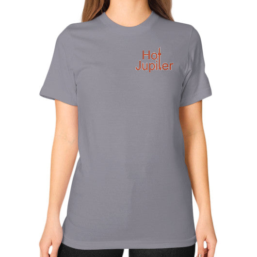 Unisex T-Shirt (on woman) Slate Green World Productions