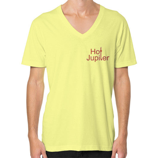 V-Neck (on man) Lemon Green World Productions