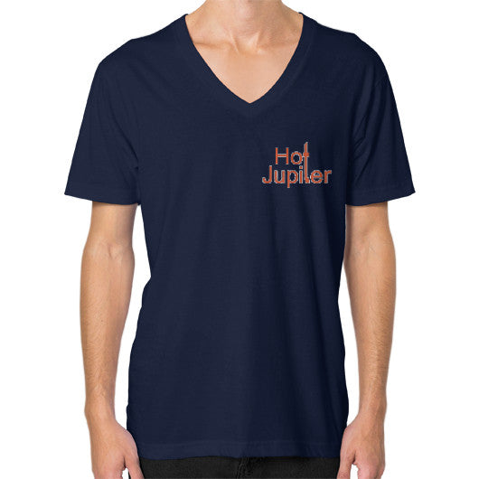 V-Neck (on man) Navy Green World Productions