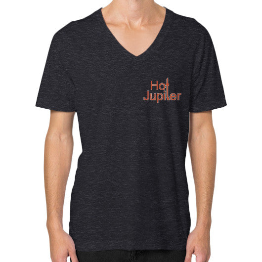 V-Neck (on man) Tri-Blend Black Green World Productions