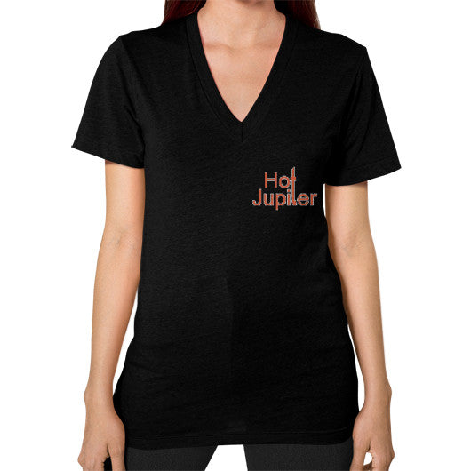 V-Neck (on woman) Black Green World Productions