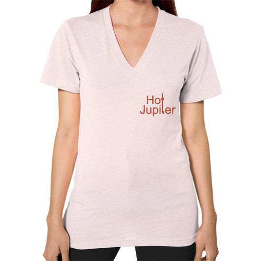 V-Neck (on woman) Light pink Green World Productions
