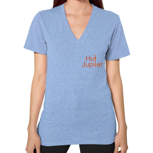 V-Neck (on woman) Tri-Blend Blue Green World Productions