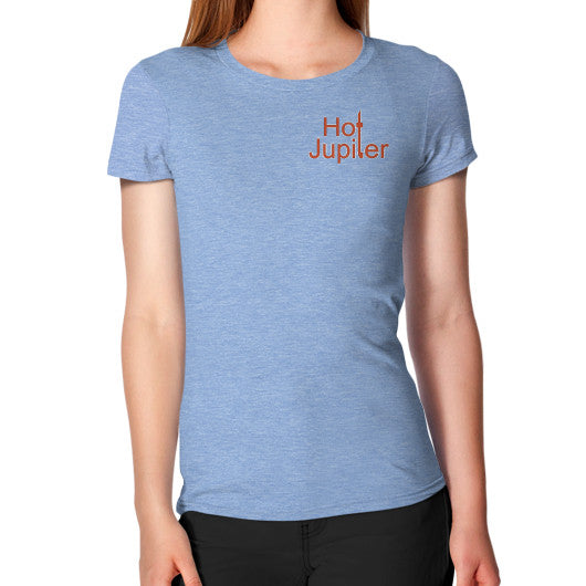Women's T-Shirt Tri-Blend Blue Green World Productions