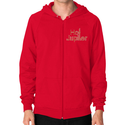 Zip Hoodie (on man) Red Green World Productions