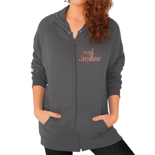 Zip Hoodie (on woman) Asphalt Green World Productions